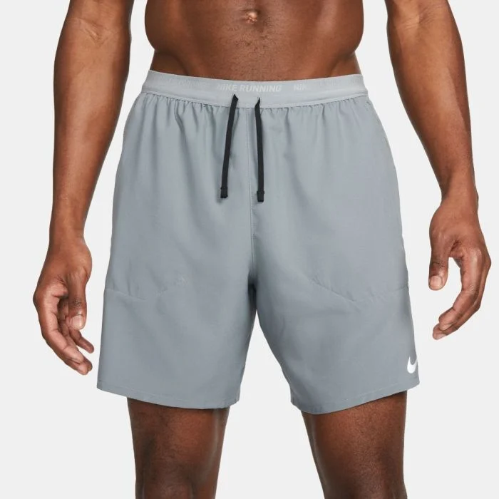 Nike Herre Shorts Dri-FIT Stride 2in1 7 Inch Shorts Grå