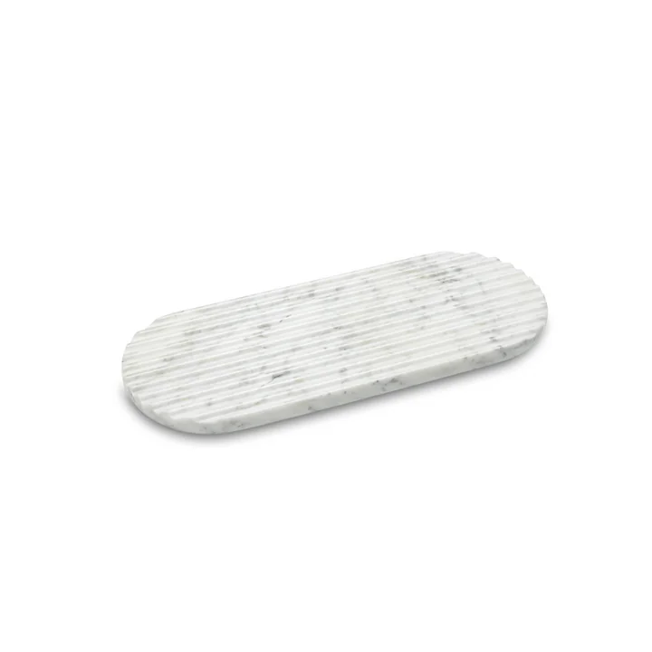Northern - Podium Servierbrett L 40 cm, Marmor mixed white