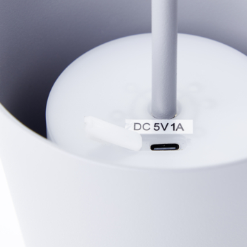 Tafellamp Kaami draagbaar LED 2W voor buiten met USB oplaadbare accu, antraciet