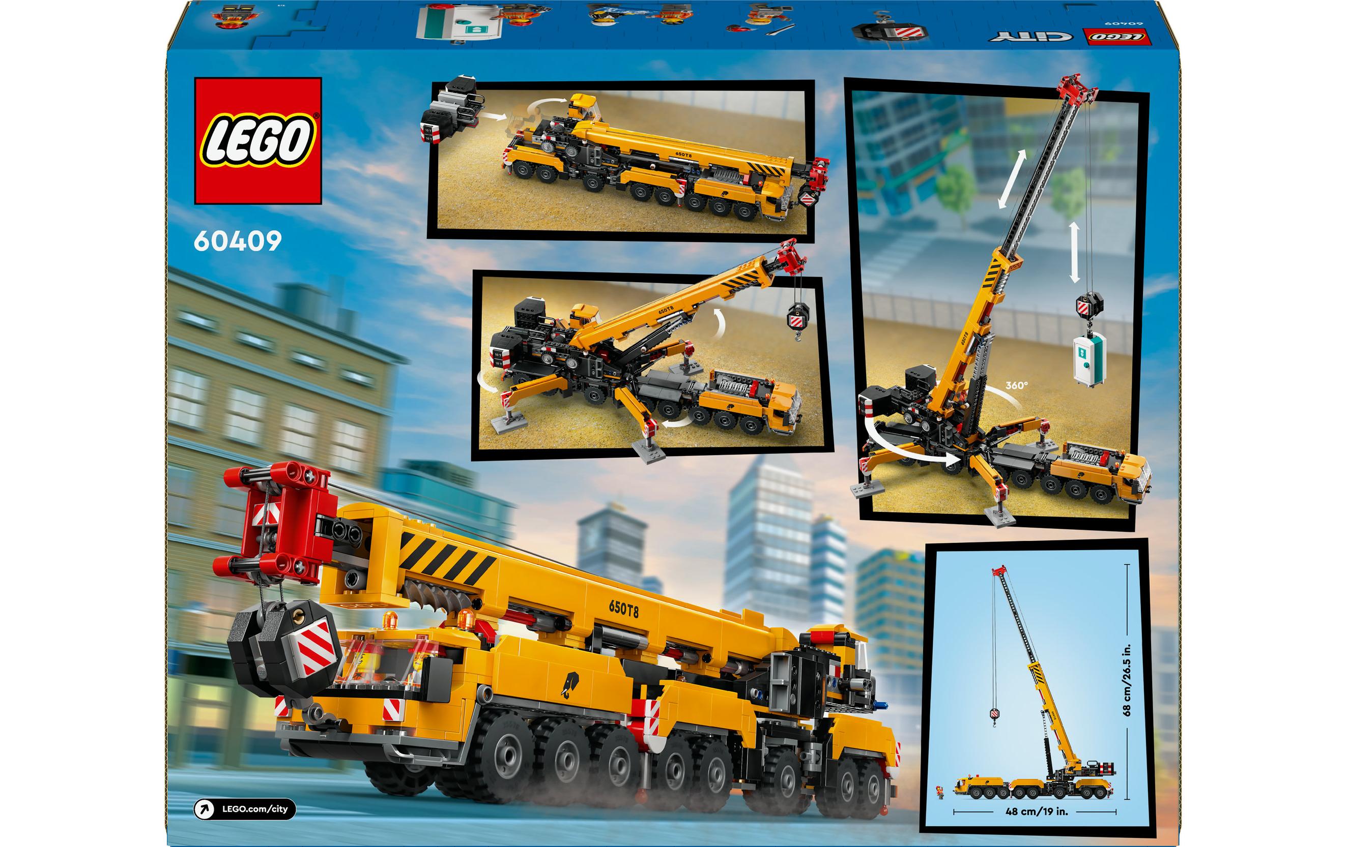 City Mobiler Baukran 60409Kreatives Baufahrzeug-Spielset