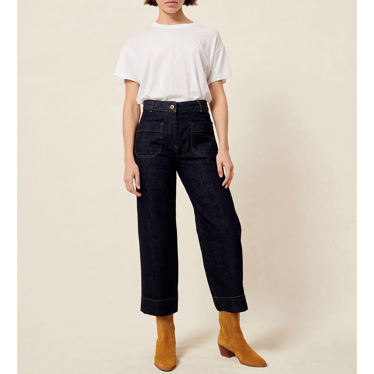 SESSÃO<br>Calças jeans largas, Seakey O