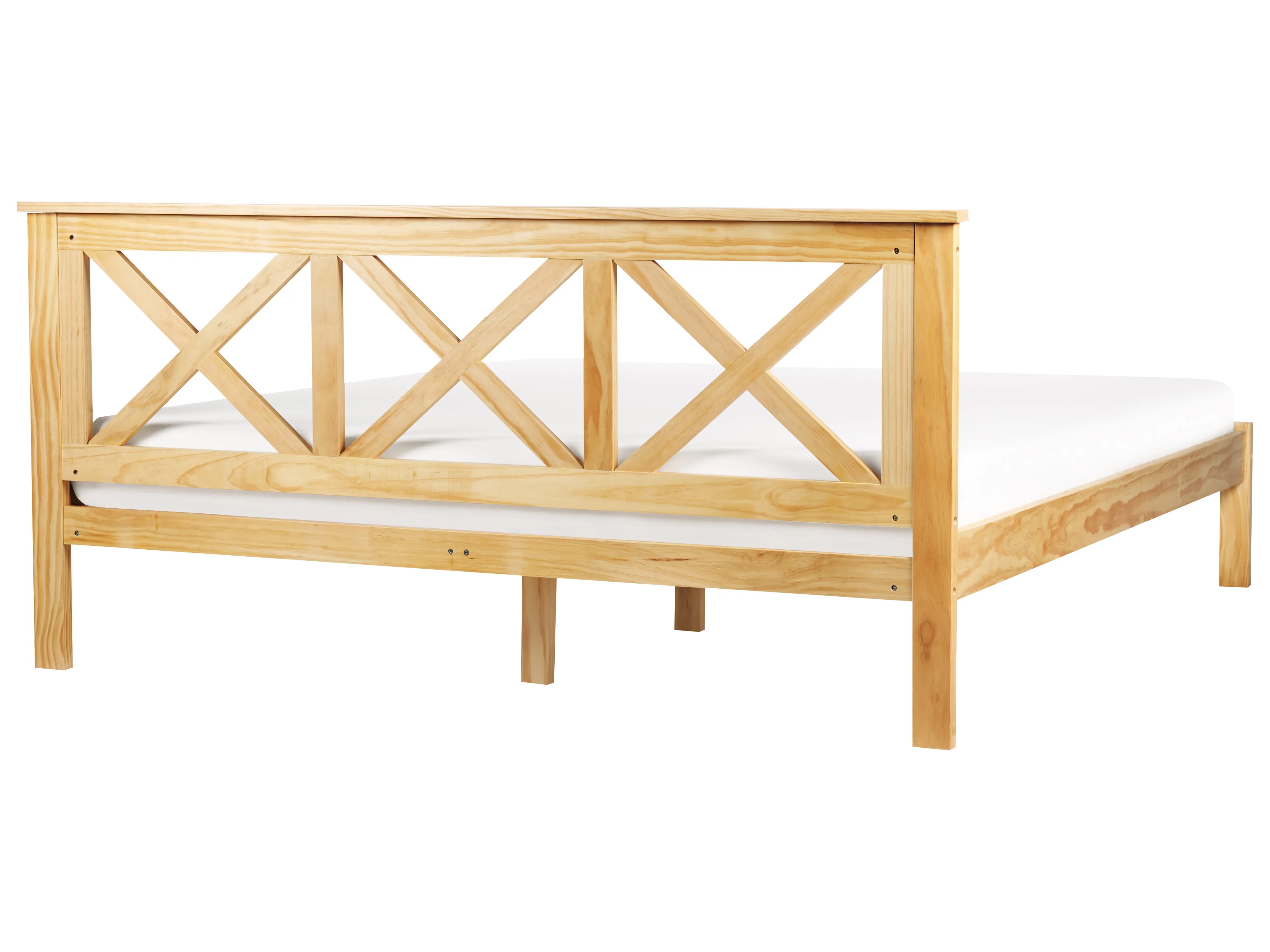 Bed Dennenhout TANNAY 180 x 200 cm Lichtbruin