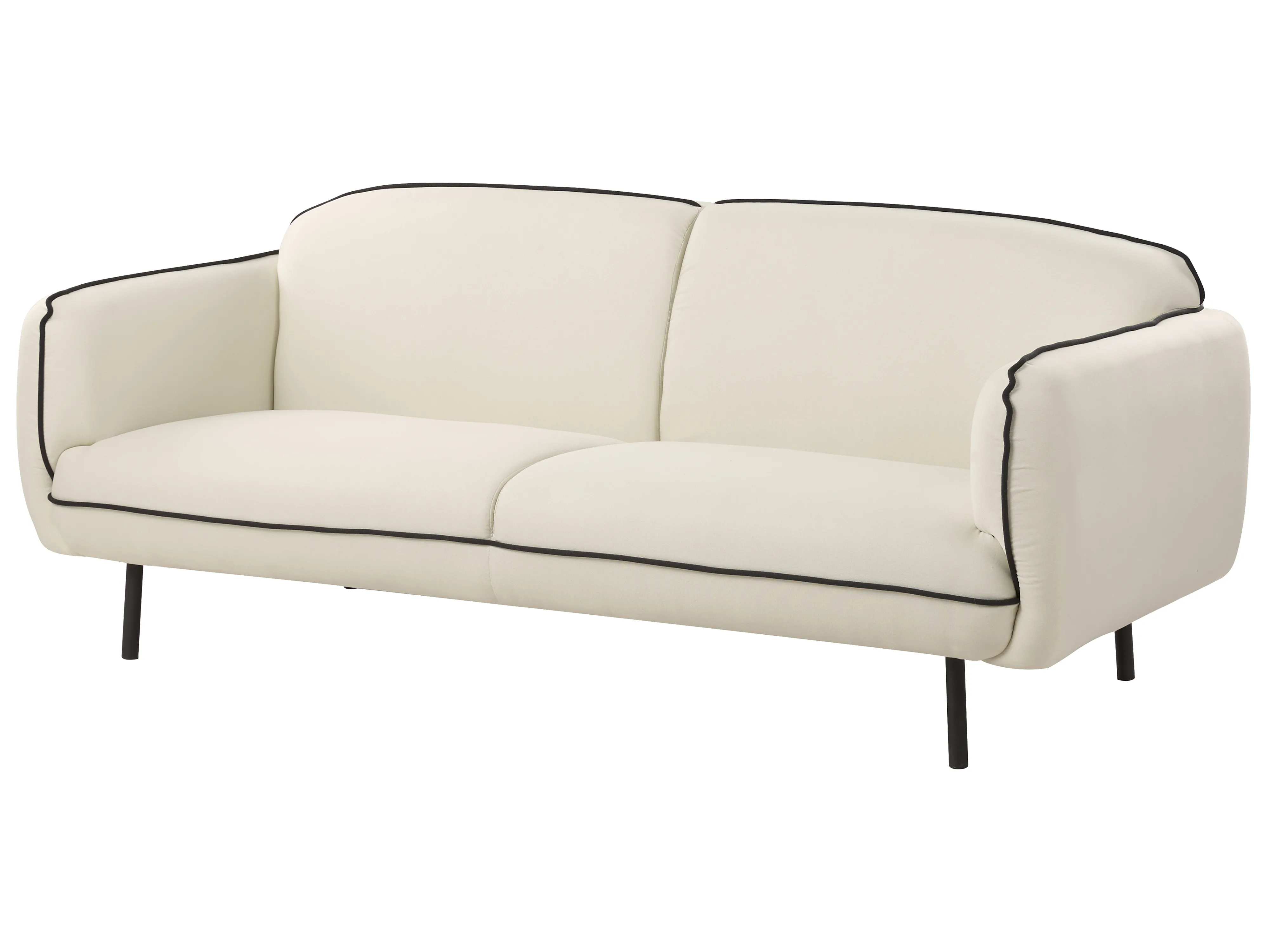 Bank 3-zits TONSBERG Stof Lichtbeige met ottomaan