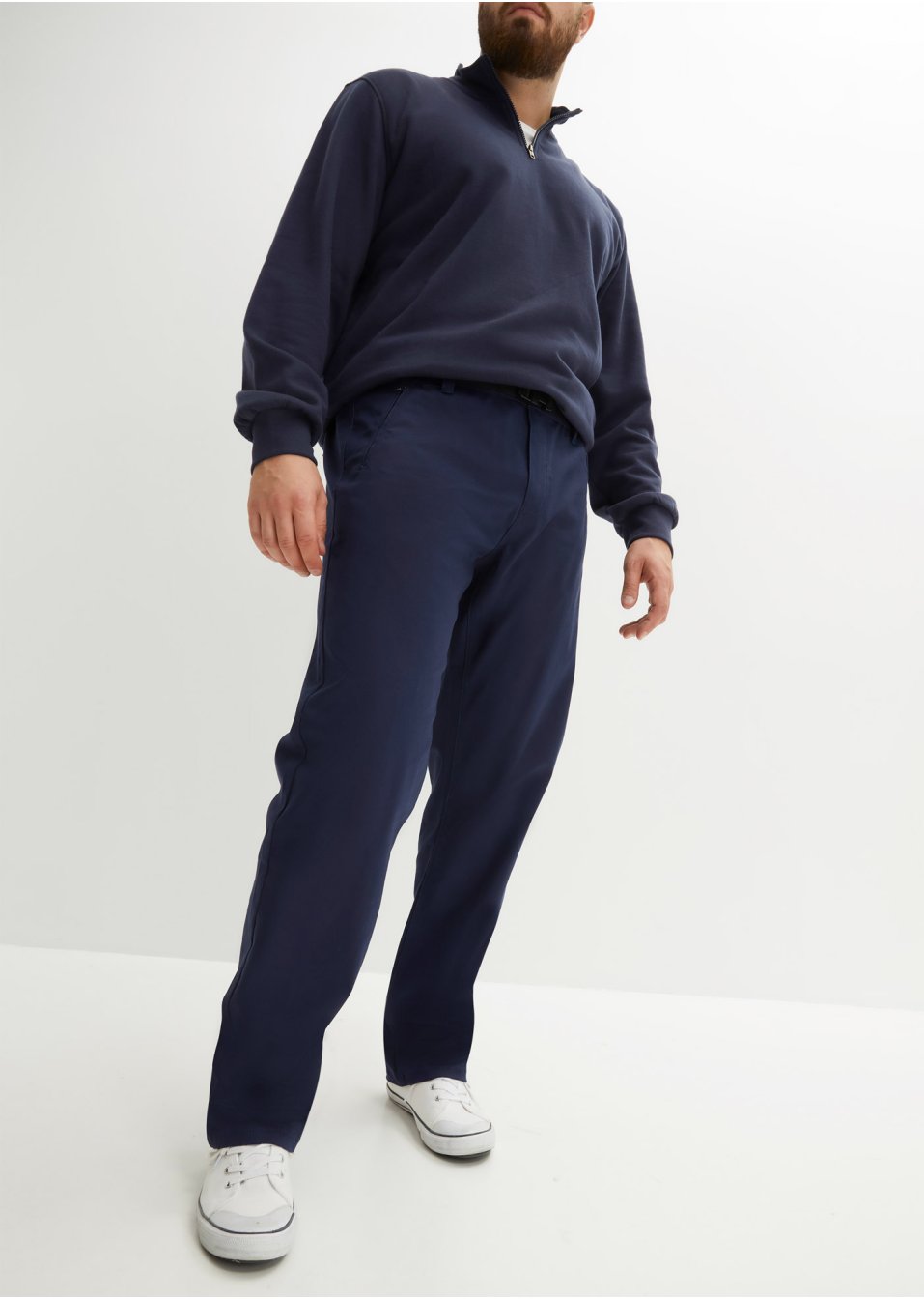 Pantalon fonctionnel étanche en twill extensible avec ceinture, Straight