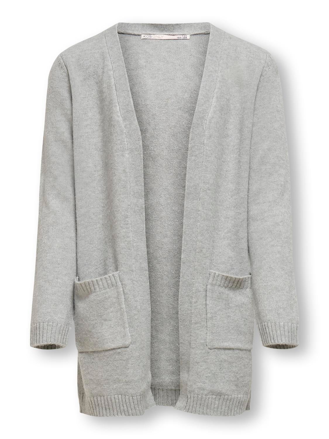 KOGLESLY Strickjacke Light Grey Melange