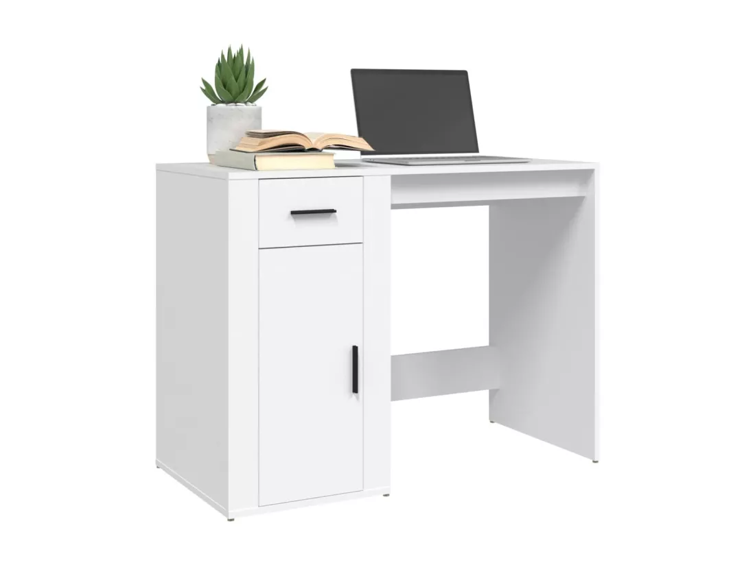 Bureau Blanc 100x49x75 cm Bois d'ingénierie