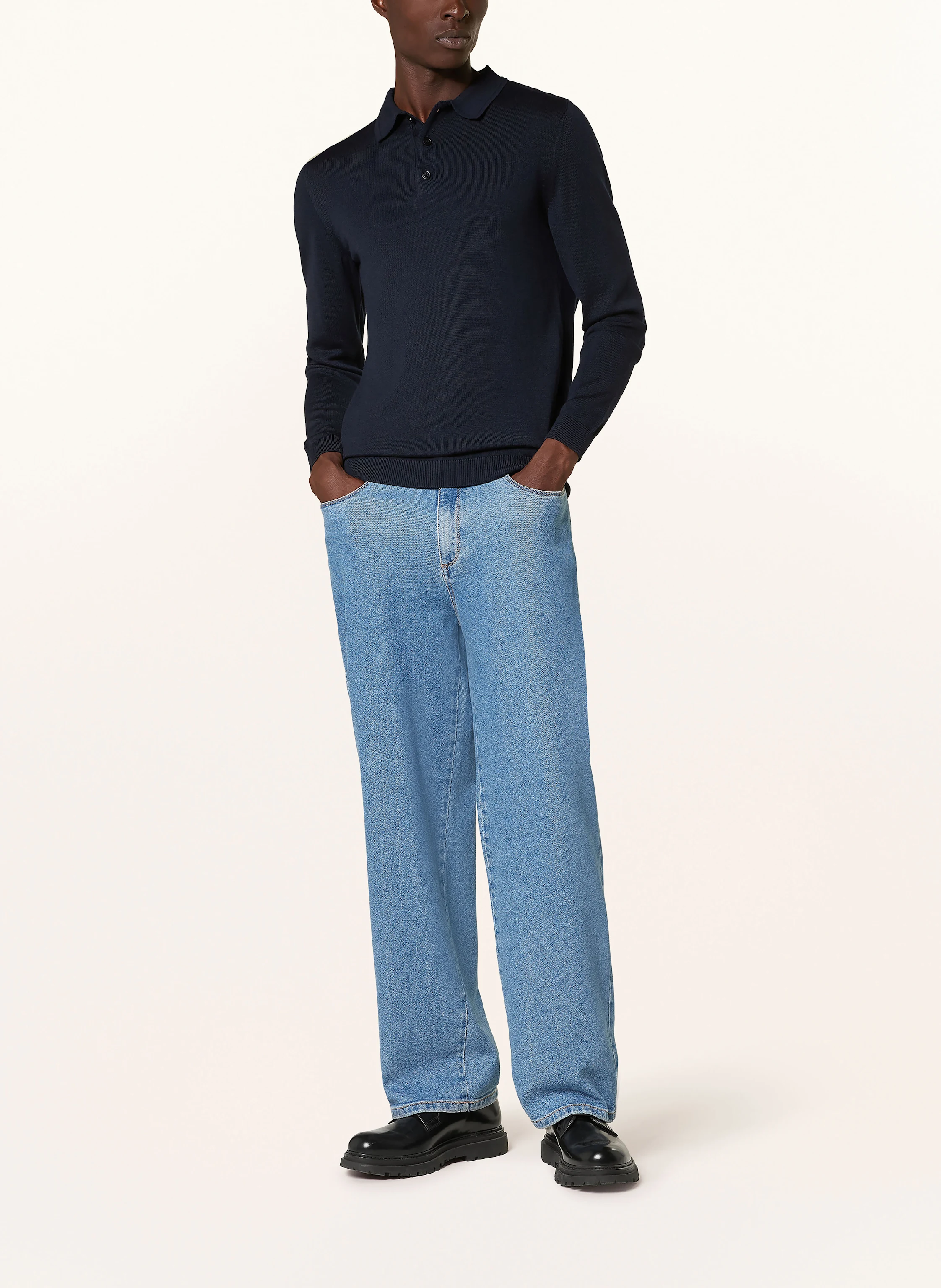 PAUL Strick-Poloshirt