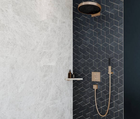 Hansgrohe Ecostat Square afbouwdeel voor inbouwthermostaat brons geborsteld