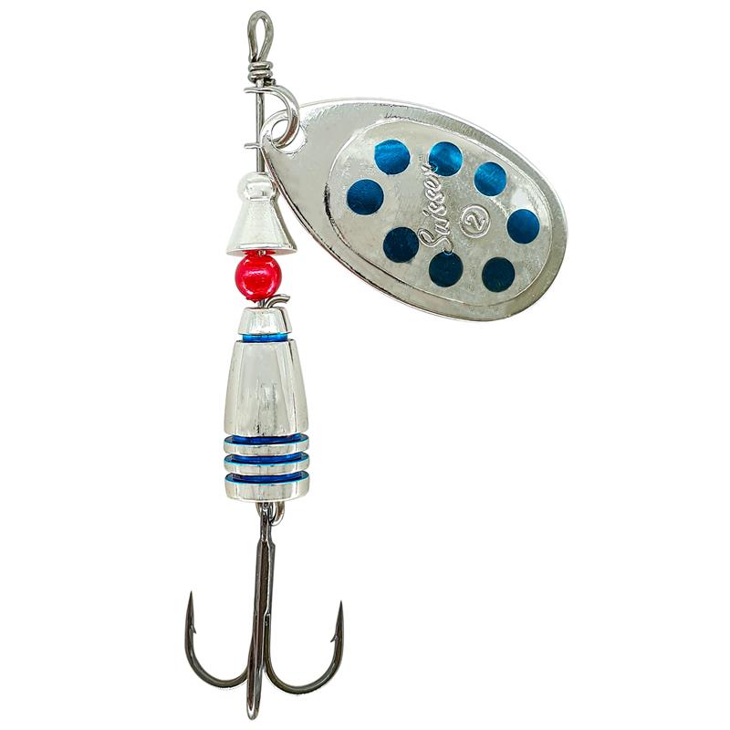 Cuiller Tournante Suissex Divine Argent Points Bleus