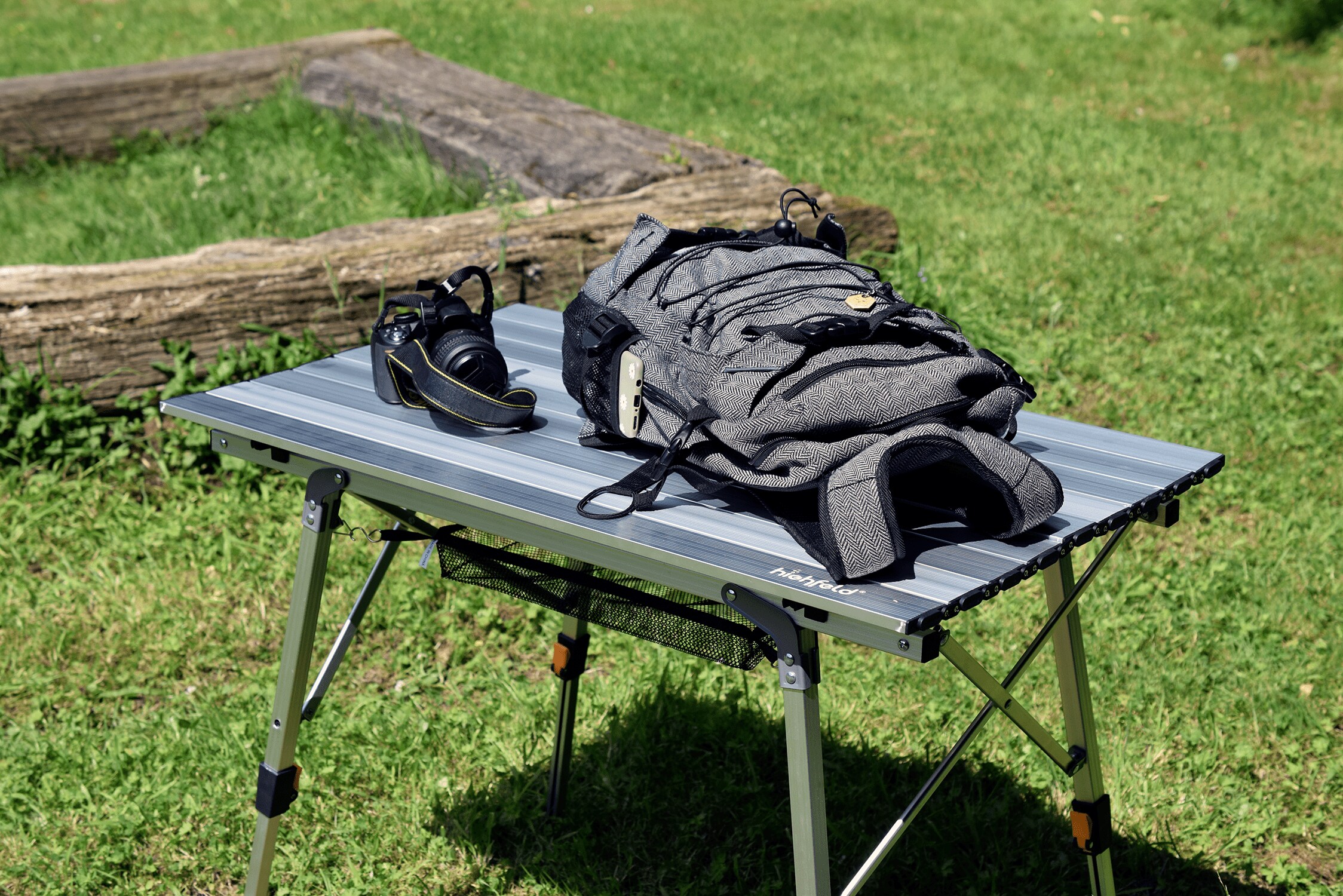 highfeld® Alu Falttisch Outdoortisch Reisetisch mit Tragetasche