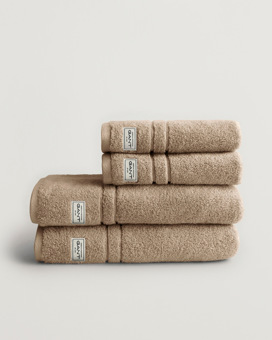 GANT 4-Pack Premium Towel Silver Sand