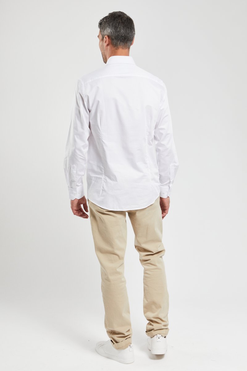Chemise à motif coupe ajustée - coton