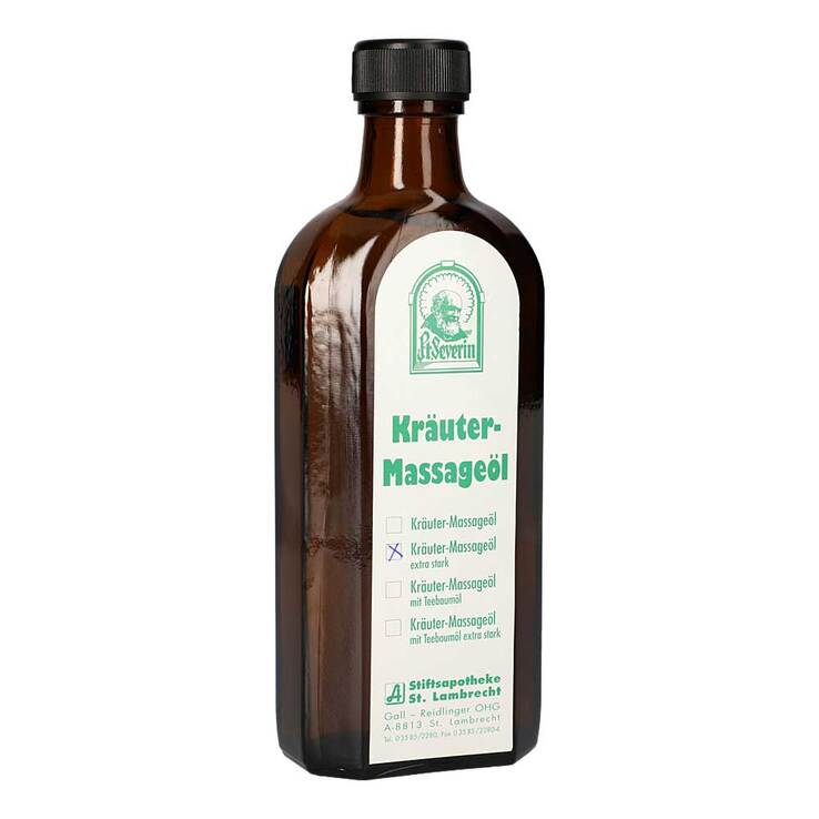 Sankt Severin Kräutermassageöl extra stark, 250 ml