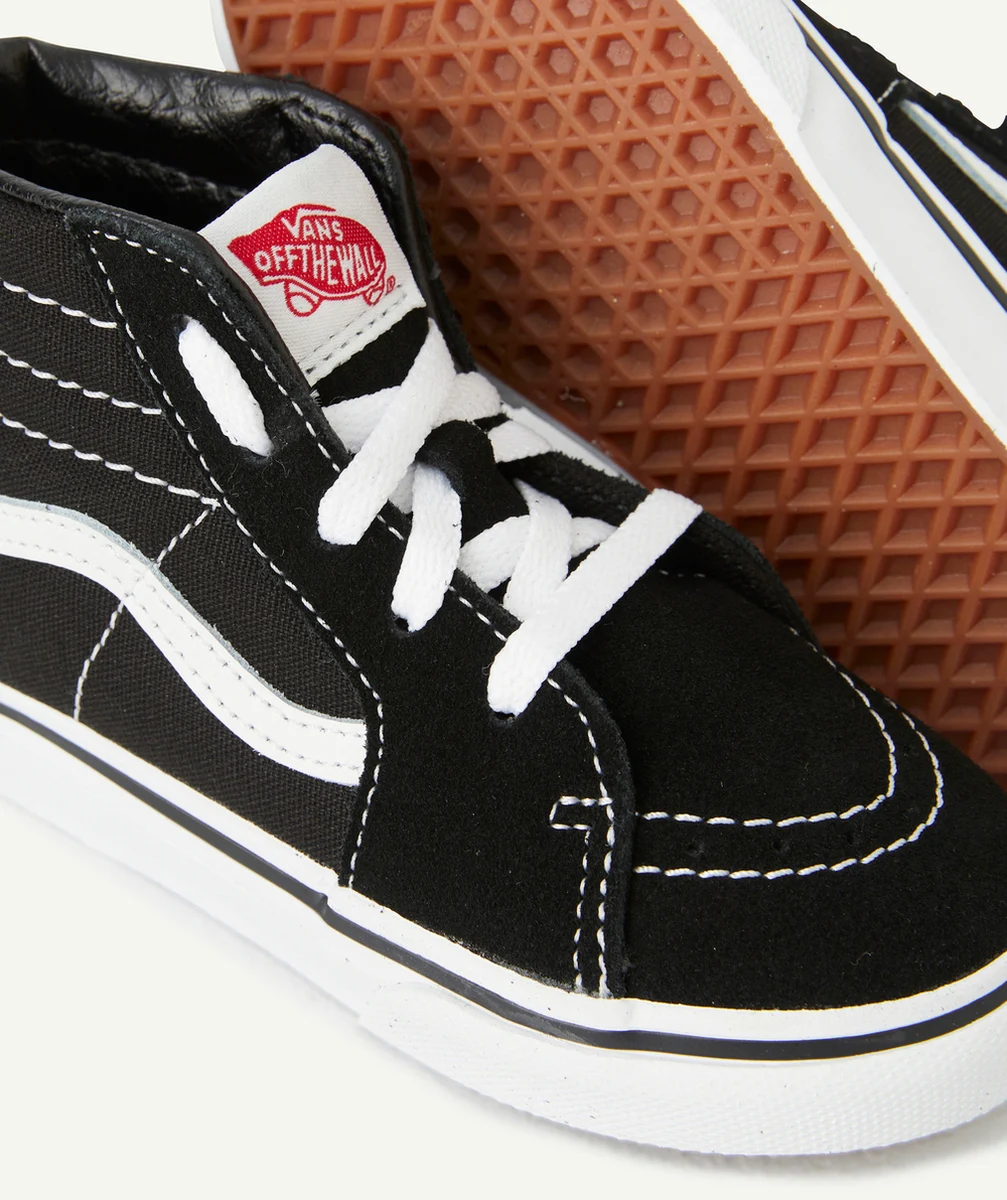 VANSBASKETS MONTANTES BÉBÉ NOIRE ET BLANCHE TD SK8-HI