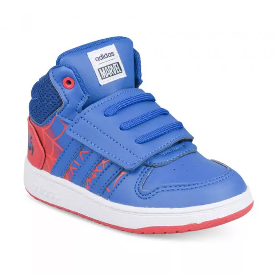Baskets BLEUES ADIDAS Hoops Mid 2.0 Marvel