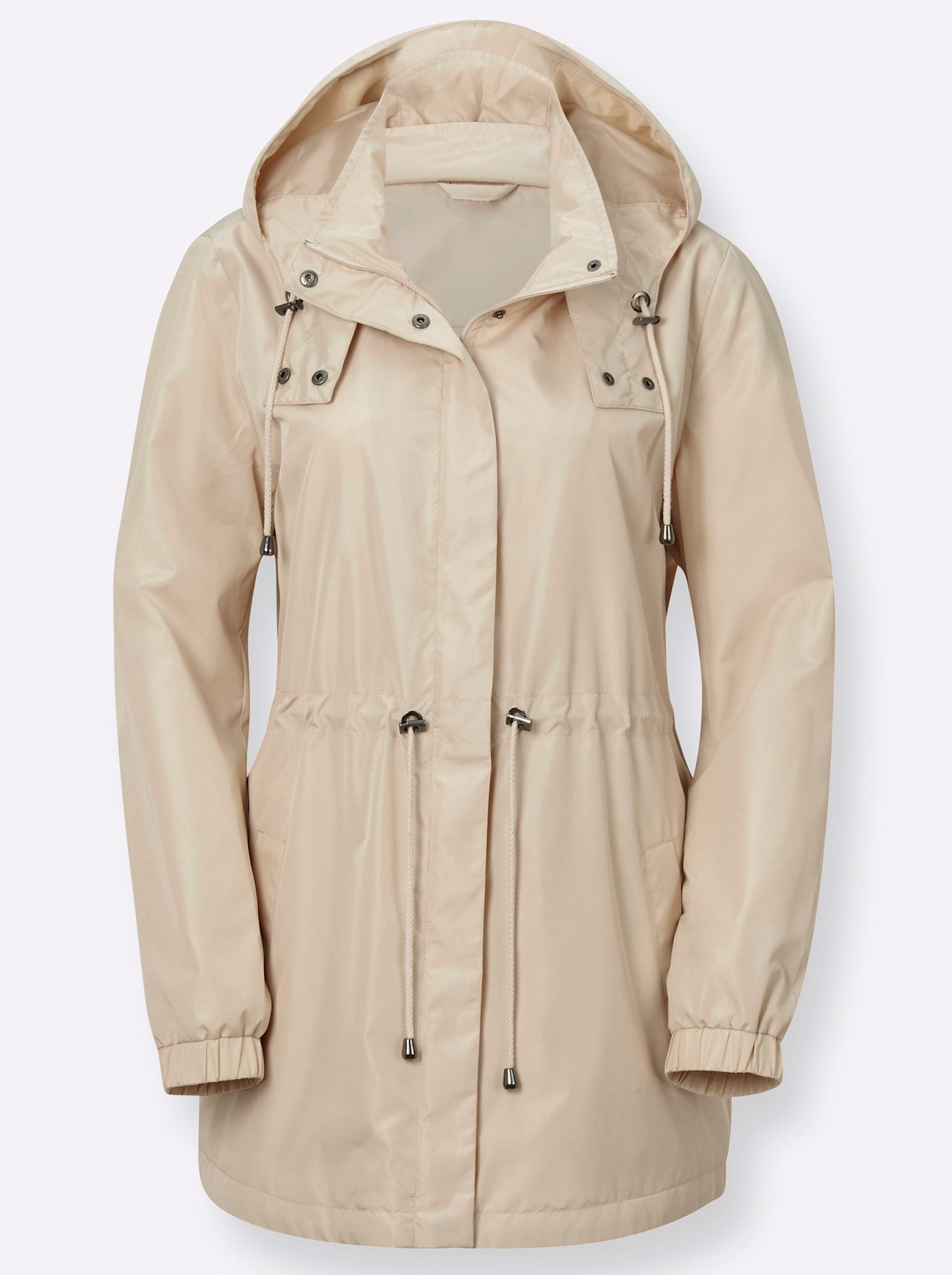 Classic Basics Langjacke mit Kapuze