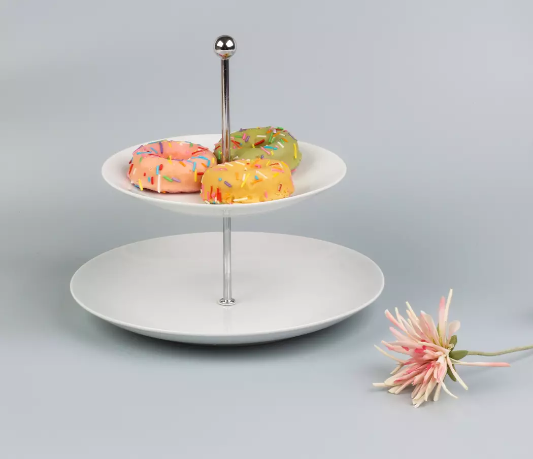 2-stöckige Etagere 25 cm