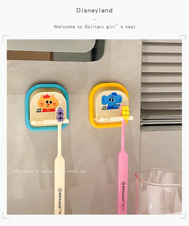 Baburu - Dieren Plastic Kleeftandenborstelhouder / Set