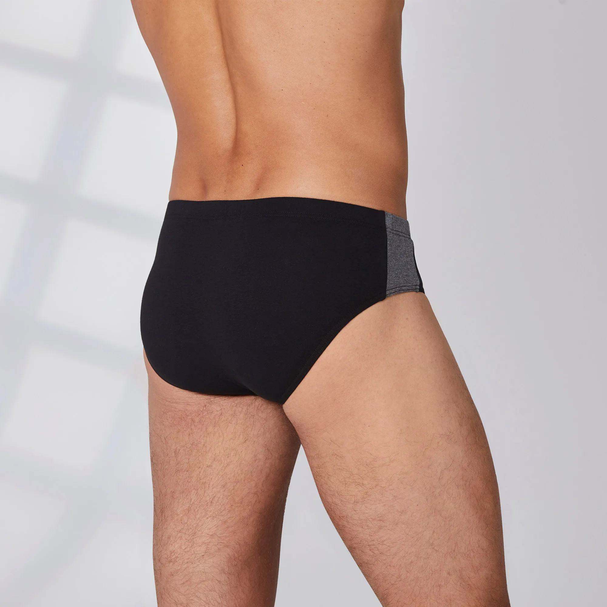 Herren-Slip mit Kontrast-Streifen, 2er-Pack