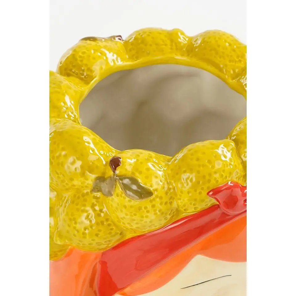 Mica Decorations Funny Bloempot Binnen - H25 x Ø20 cm - Dolomiet