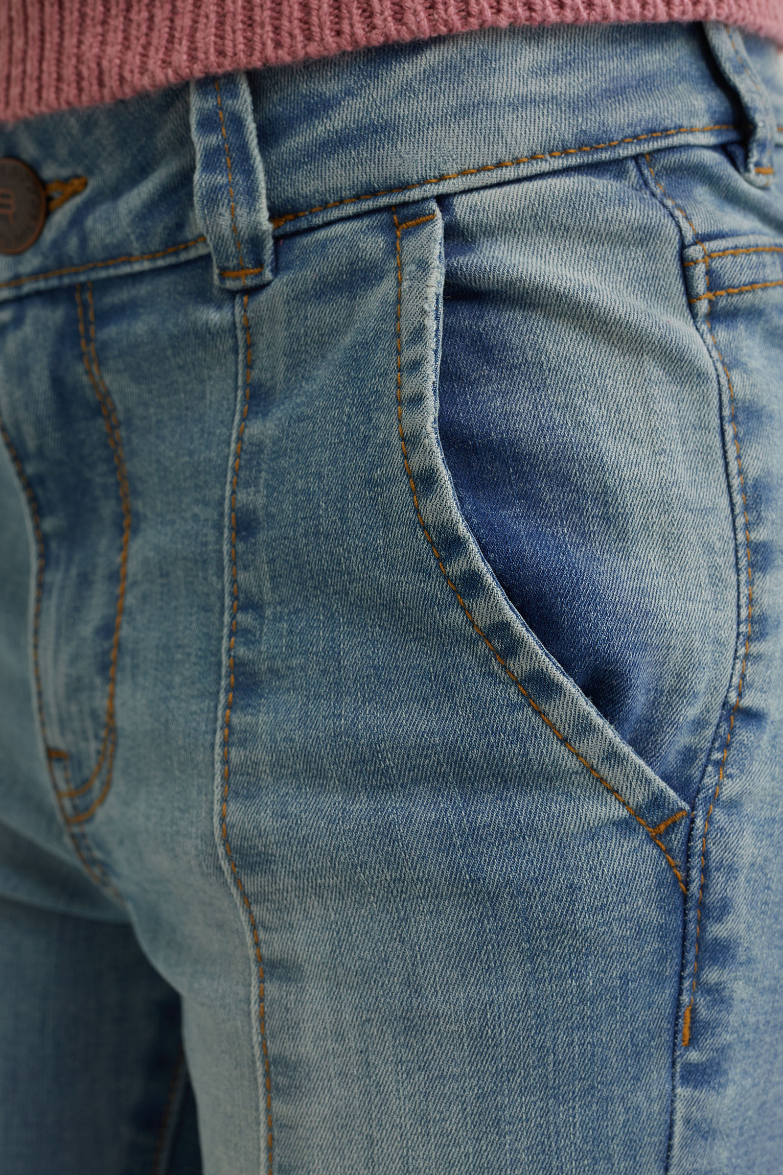 Meisjes flared jeans met stretch Blue Ridge Lichtblauw