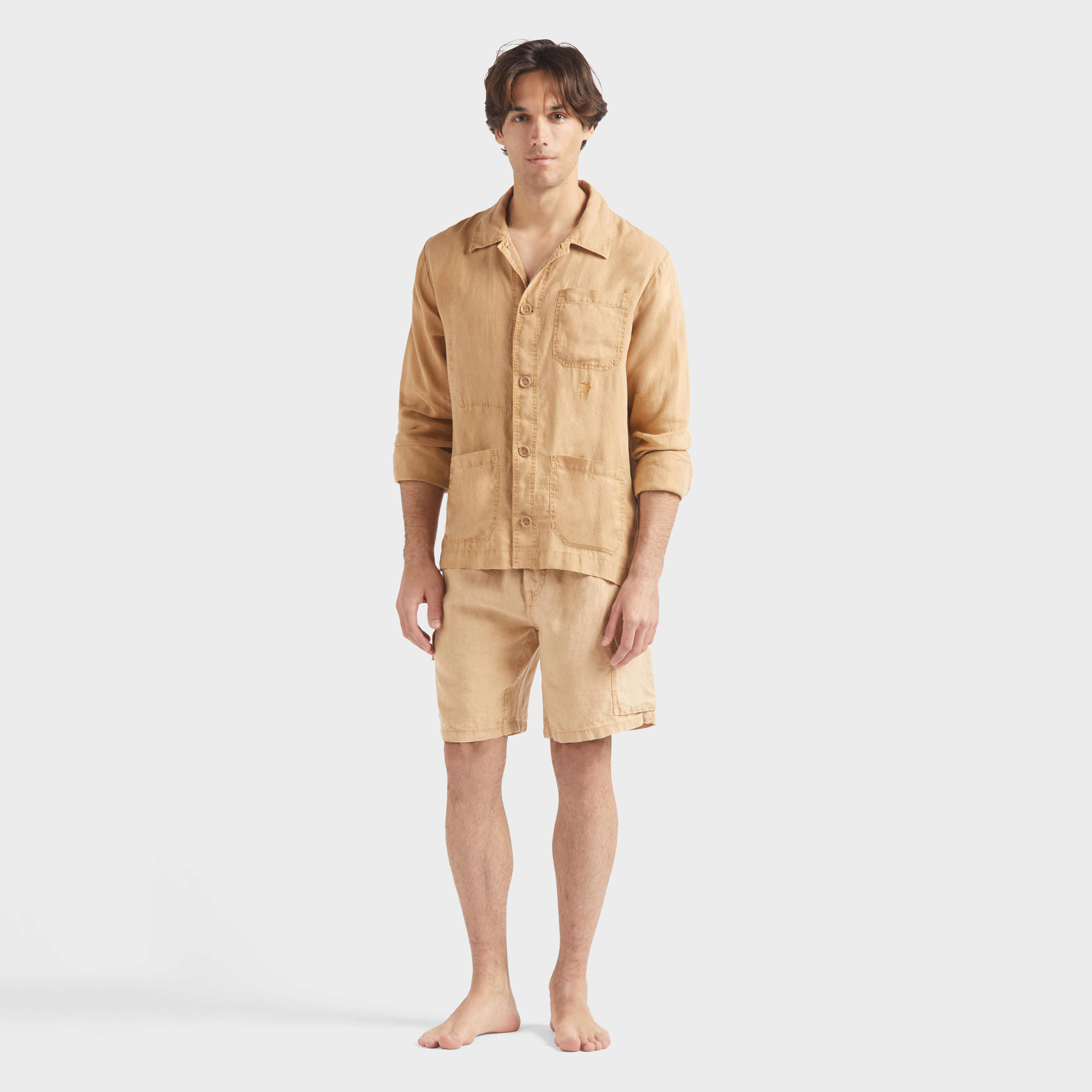 Veste en lin homme Mineral dye