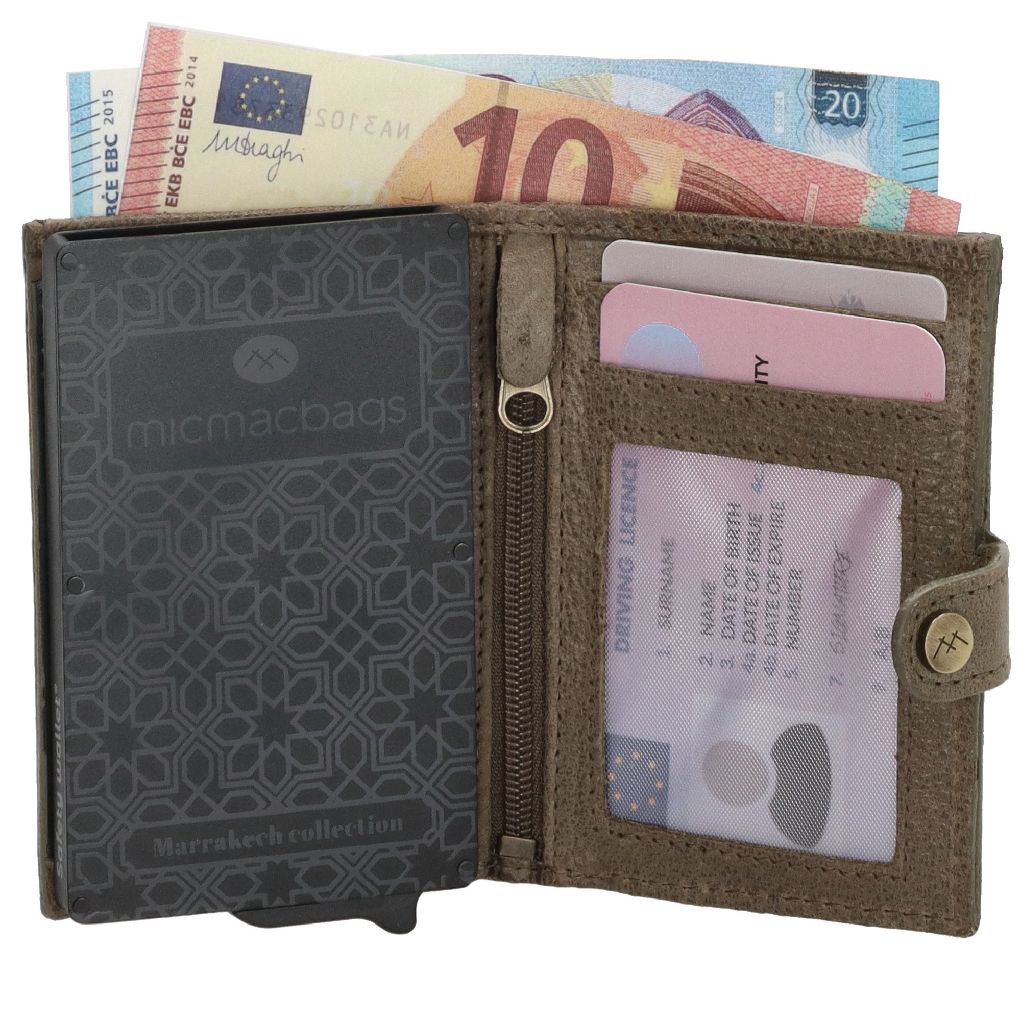 Micmacbags Marrakech Safety Wallet Olijf Groen