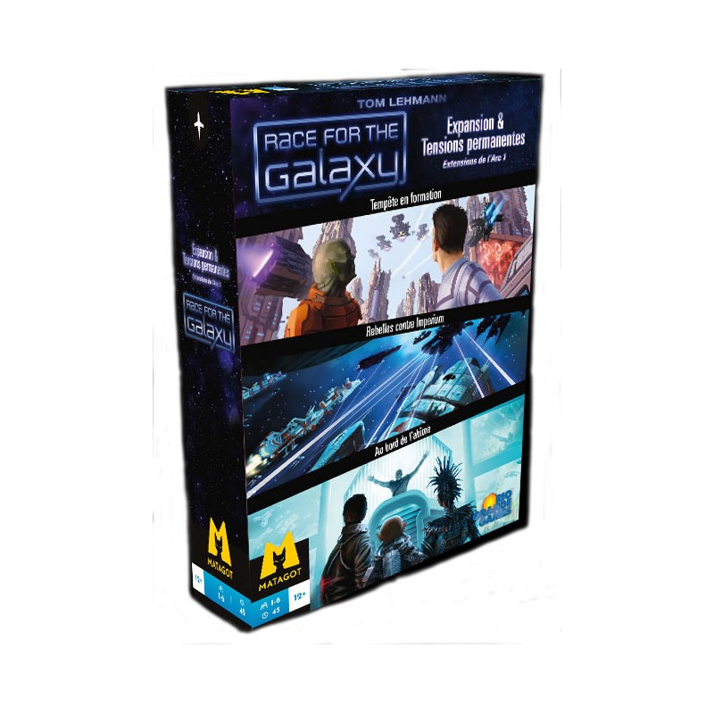 Race for the Galaxy : boite de 3 extensions Arc 1