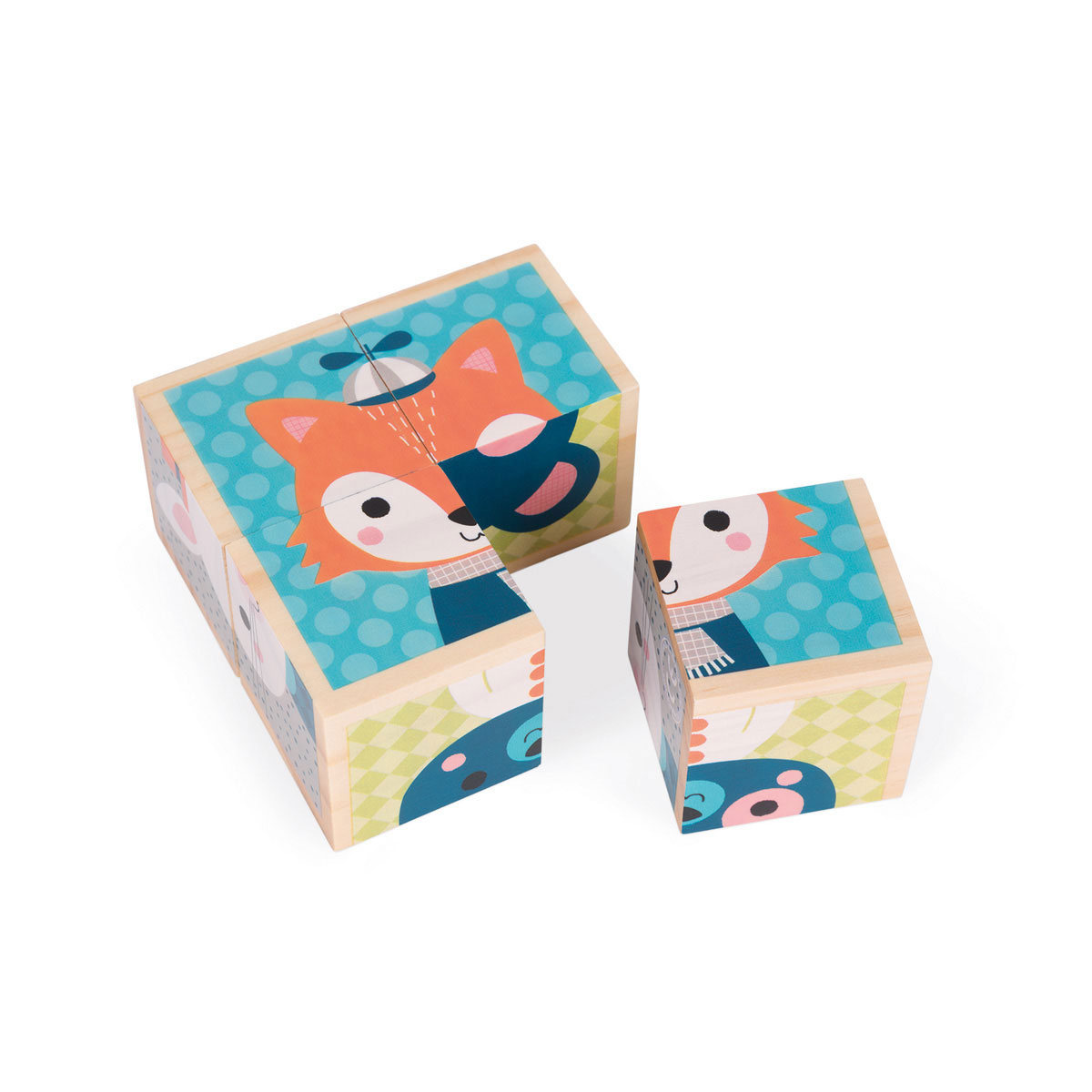 Janod Blokpuzzel - Bosdieren