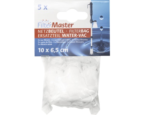 AquaParts Water Vac filternetzakken 10 x 6,5 cm, 5 stuks