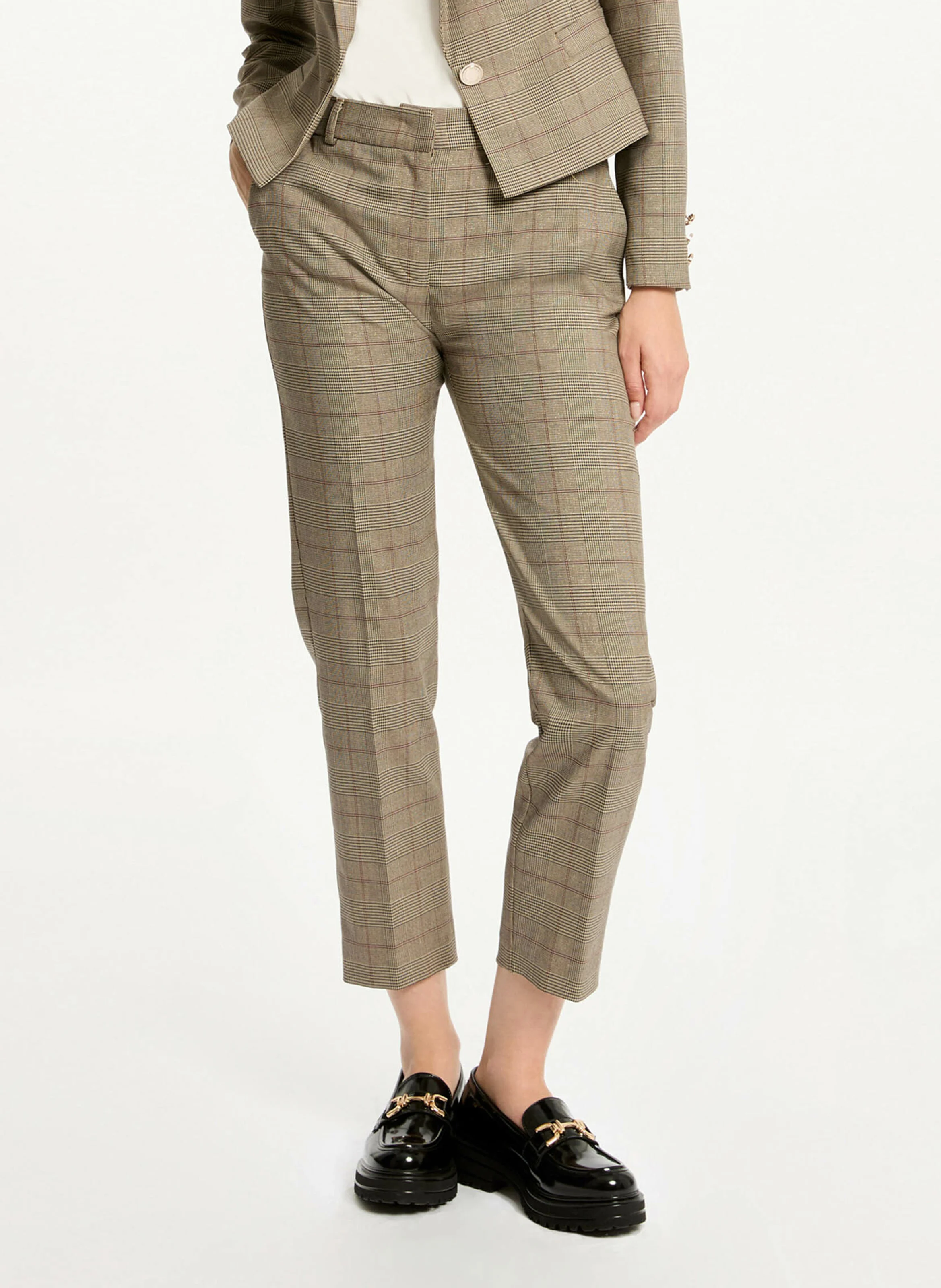 PICTA.F - Pantalon droit à carreaux | Multicolore