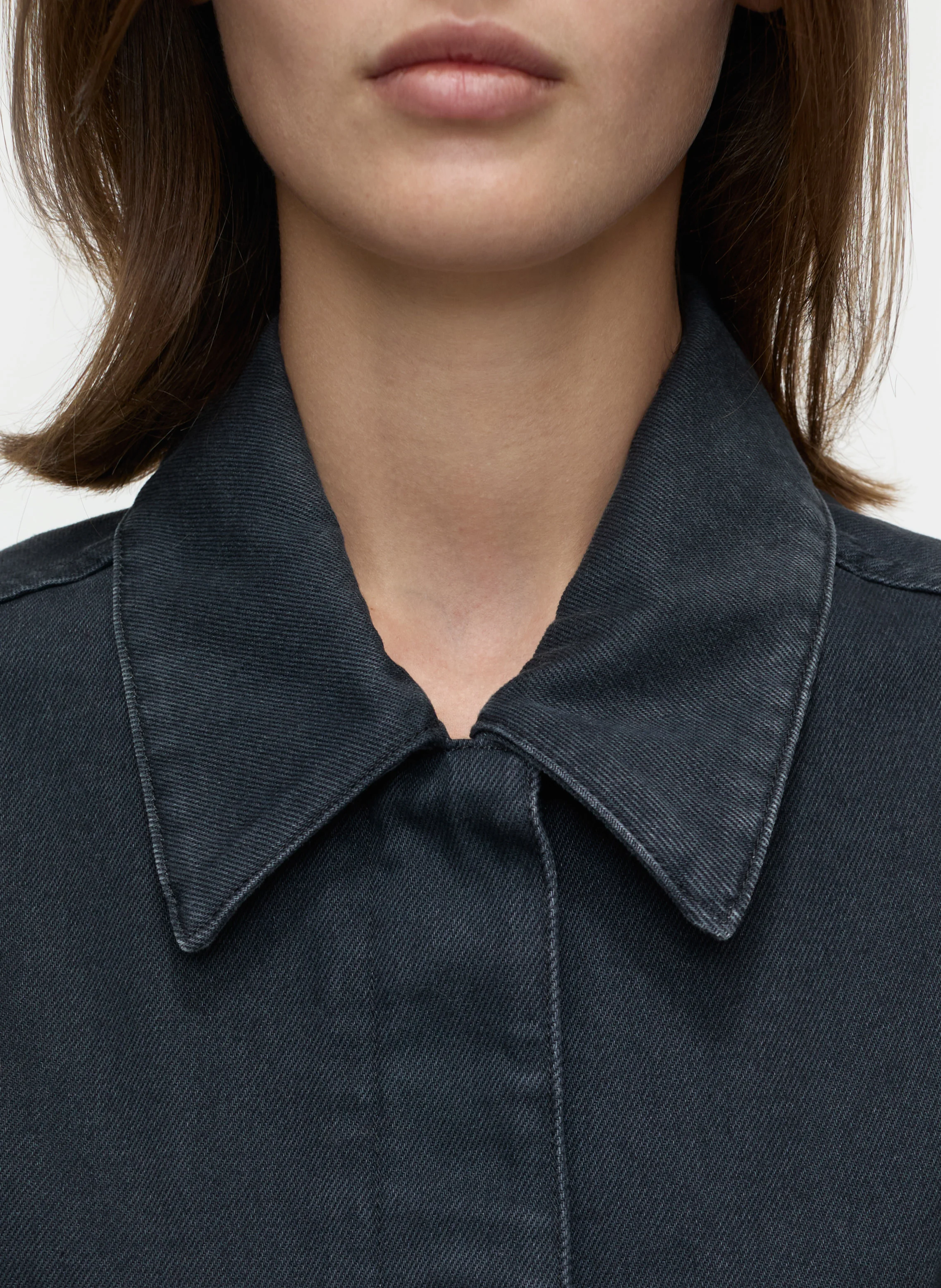 Surchemise en denim de coton | Gris