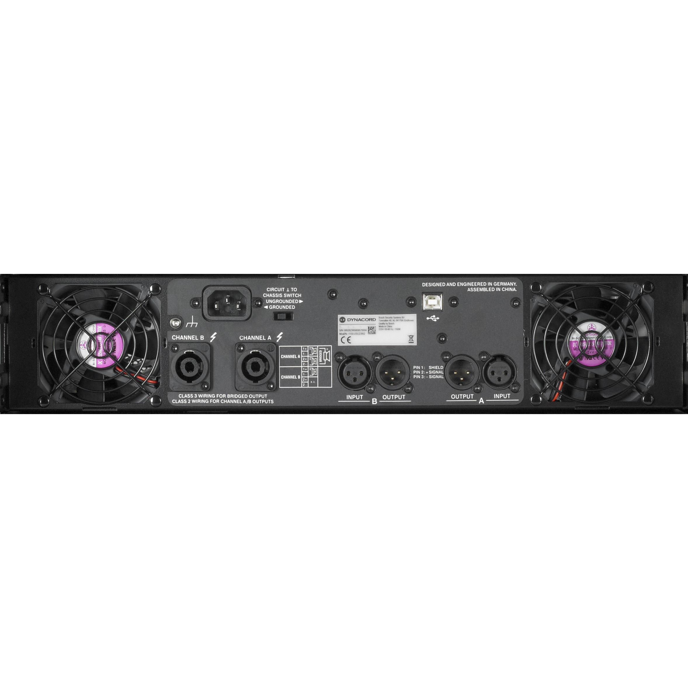 Dynacord L1800FD DSP-versterker 2x 950W @ 4 Ohm