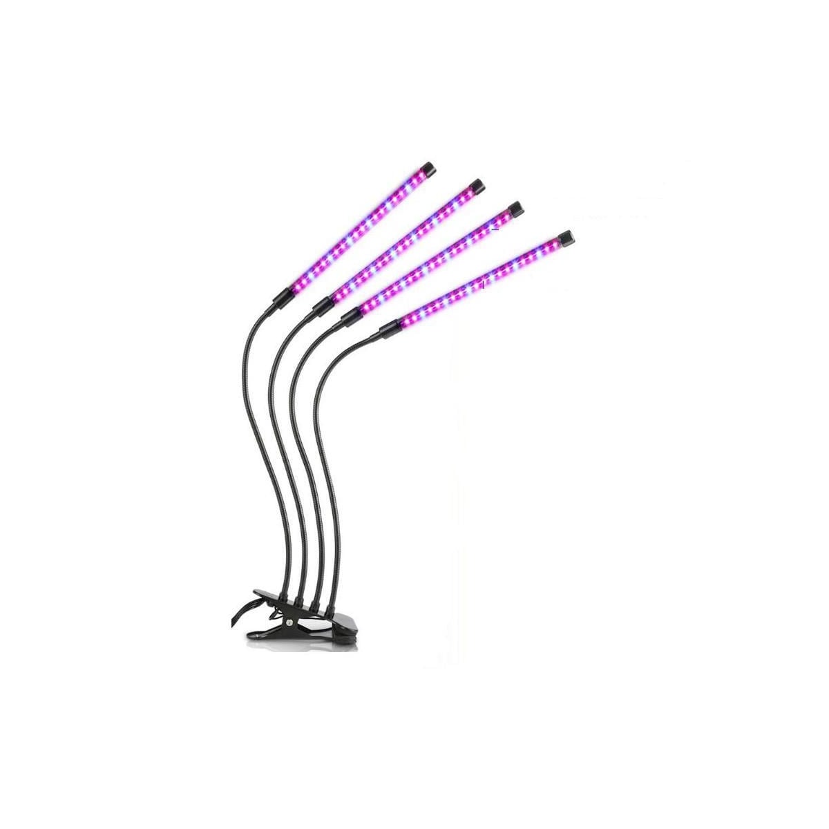 INF Plantelampe / vekstbelysning med 4 fleksible LED-lysstoffrør 1-pack
