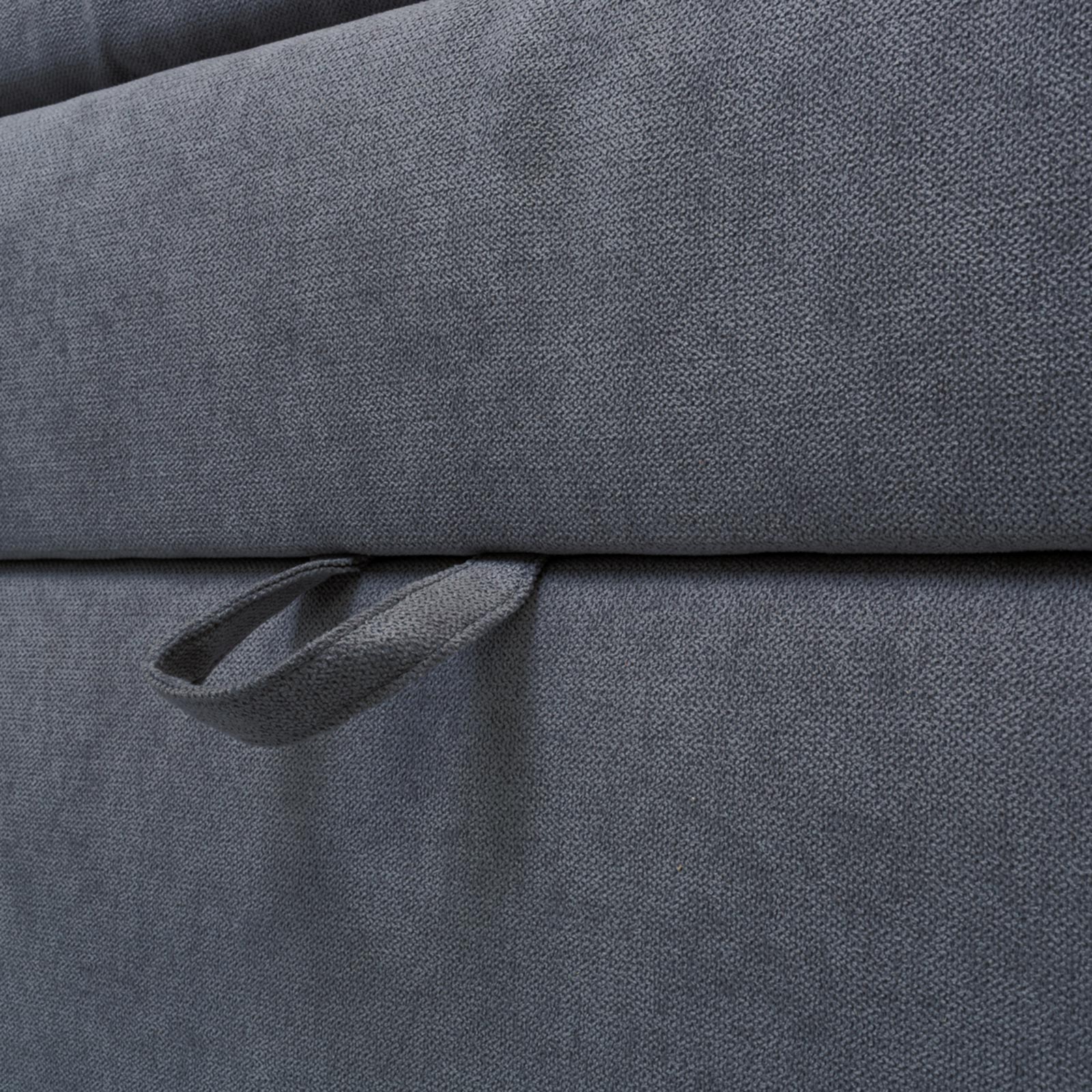 Boxspringbett - dunkelgrau - mit Bettkasten - H3 - 180x200 cm
