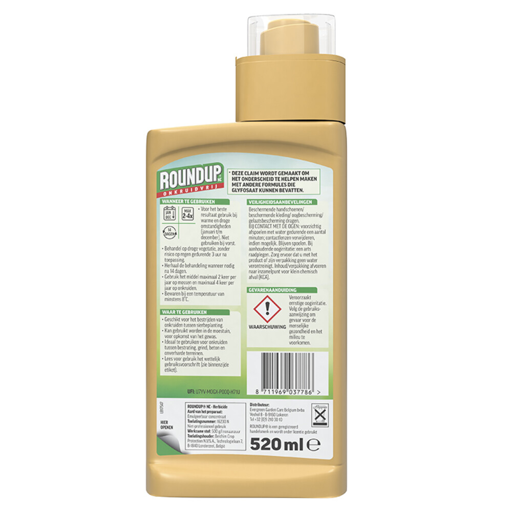Roundup NC Natuurlijk Onkruidvrij Concentraat520 ml