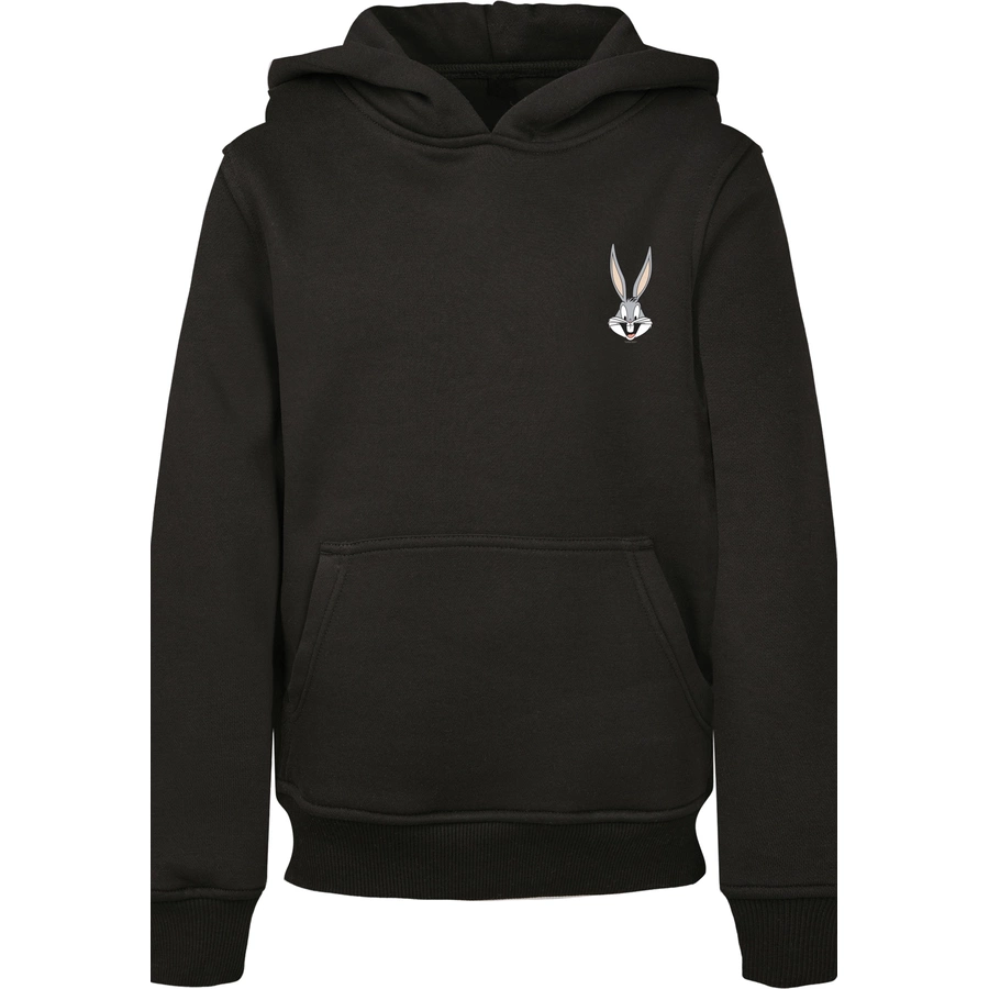 F4NT4STIC Hoodie Looney Tunes Bugs Bunny Breast Print schwarz