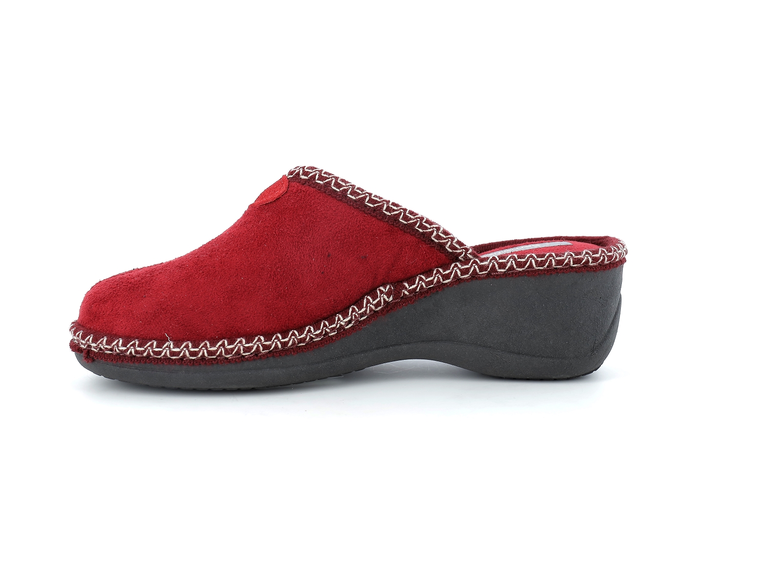 S brand-ASHLEY 3 Textile Noir Bordeaux