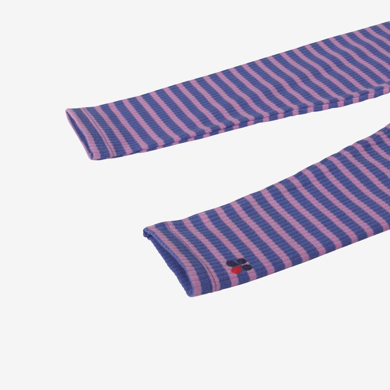 Leggings bébé fille violet rayé Catimini Mauve Violet