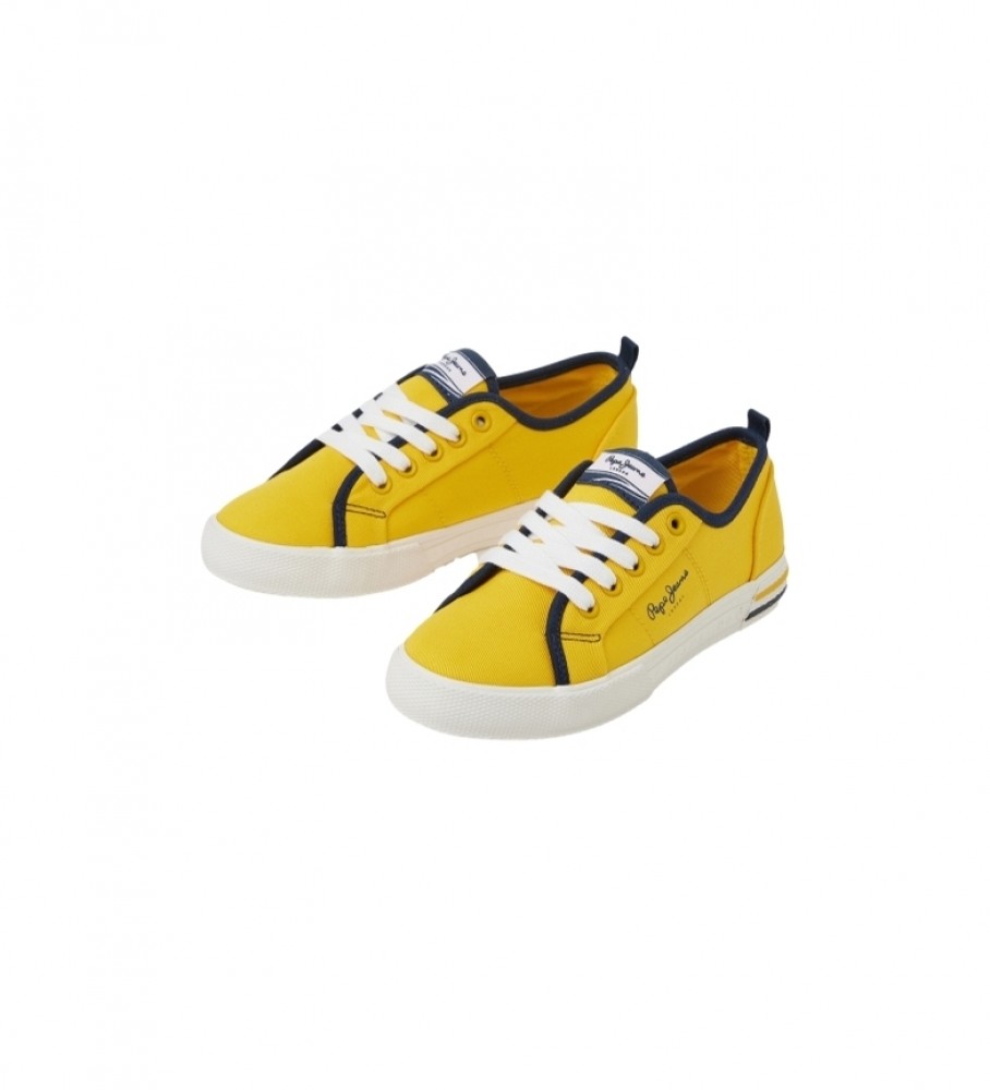 Tênis básico Pepe Jeans Brady amarelo