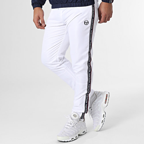 Ensemble De Survetement 40296 40300 Blanc Bleu Marine
