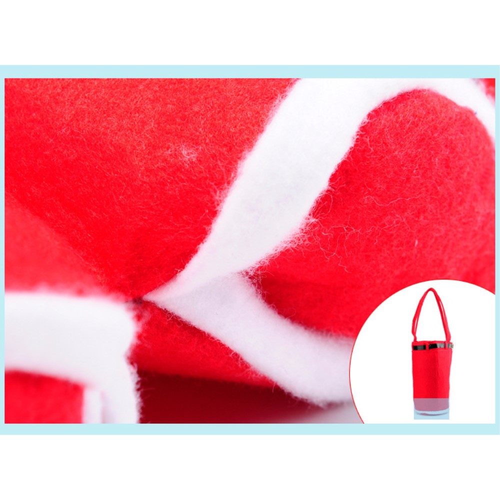 Weinflaschenanzug Sektflaschen Deko Überzug Weihnachtskostüm - Weihnachtsmann Hose