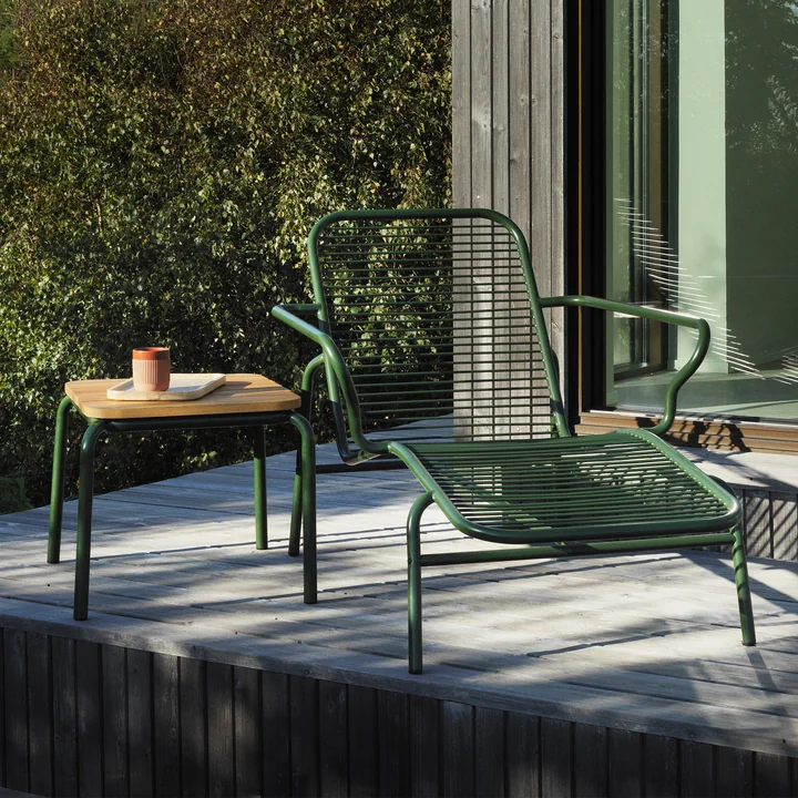 Normann Copenhagen - Vig Outdoor Liegestuhl, dunkelgrün