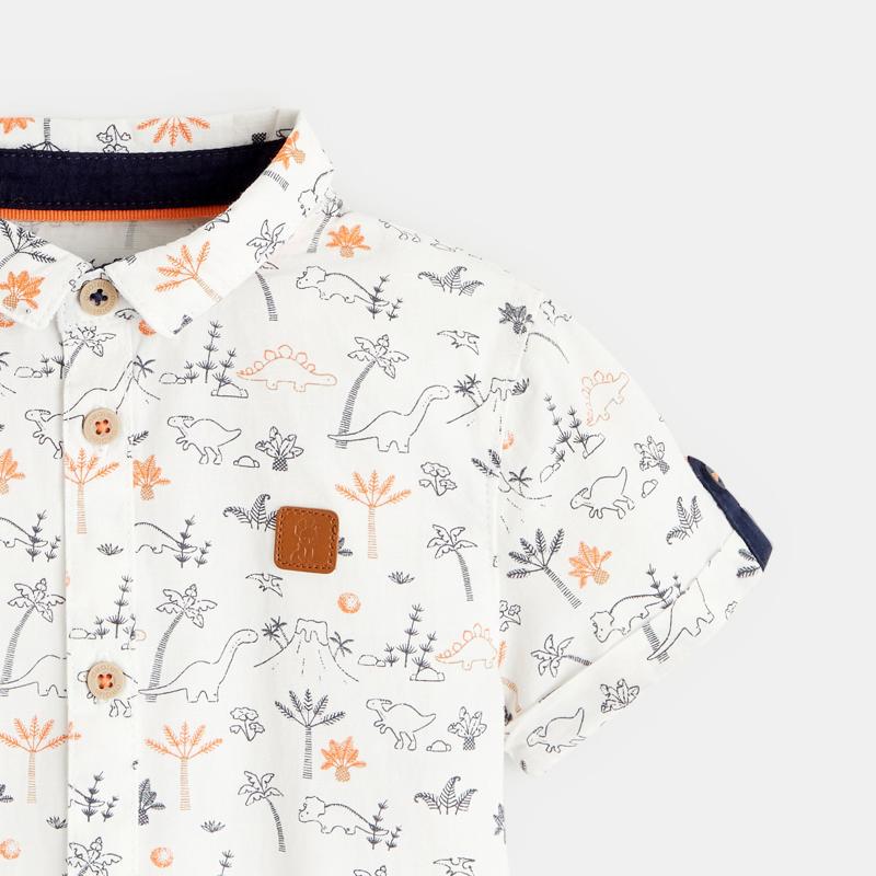 Chemise dinosaures bleue bébé garçon Bleu