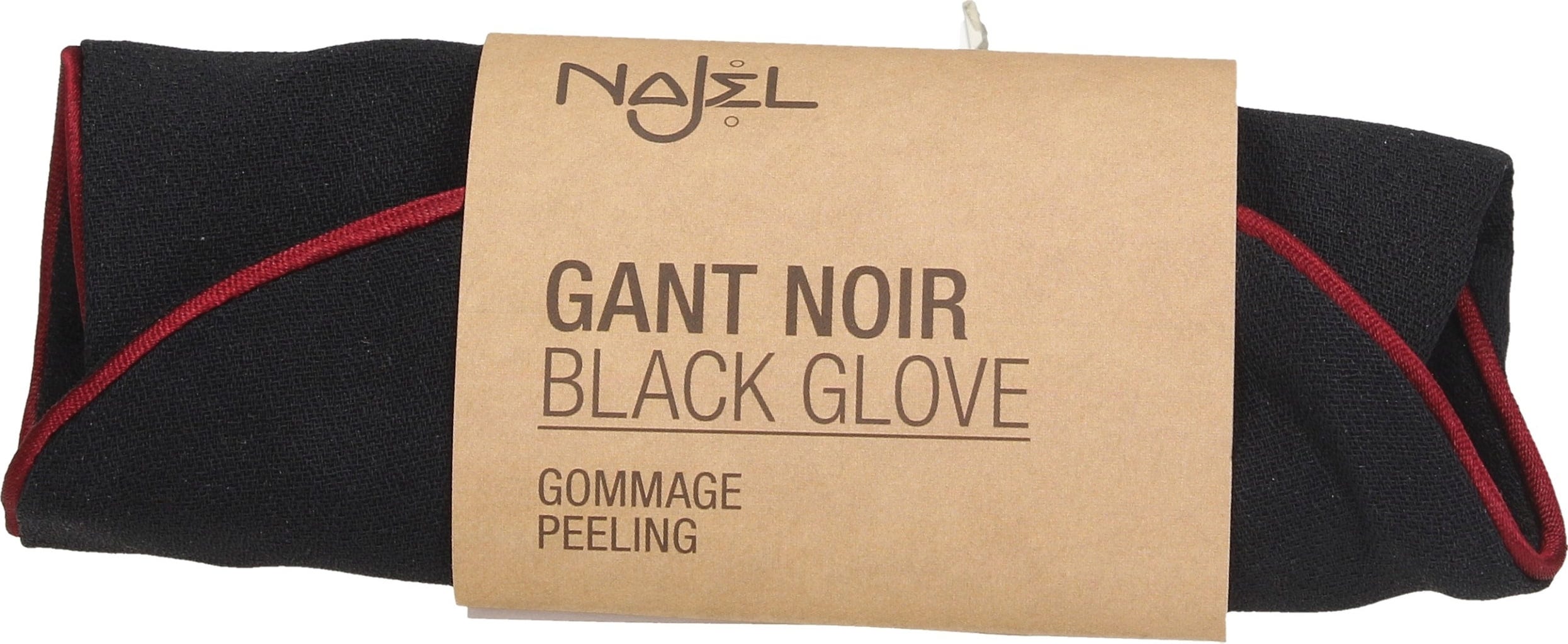 Najel  Schwarzer Peeling-Handschuh, 1 Stk.