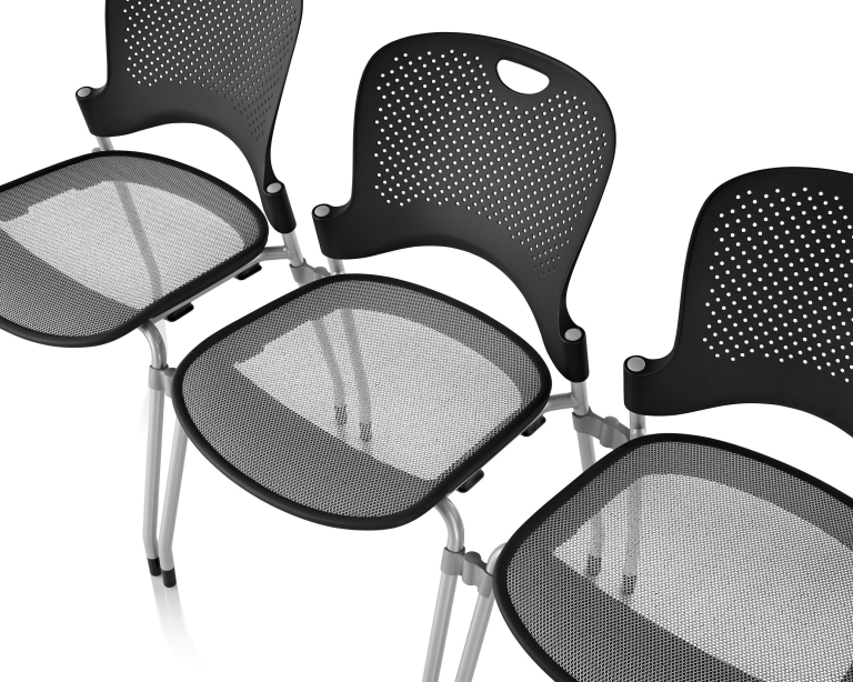 Herman Miller Caper stapelbare stoel zwart