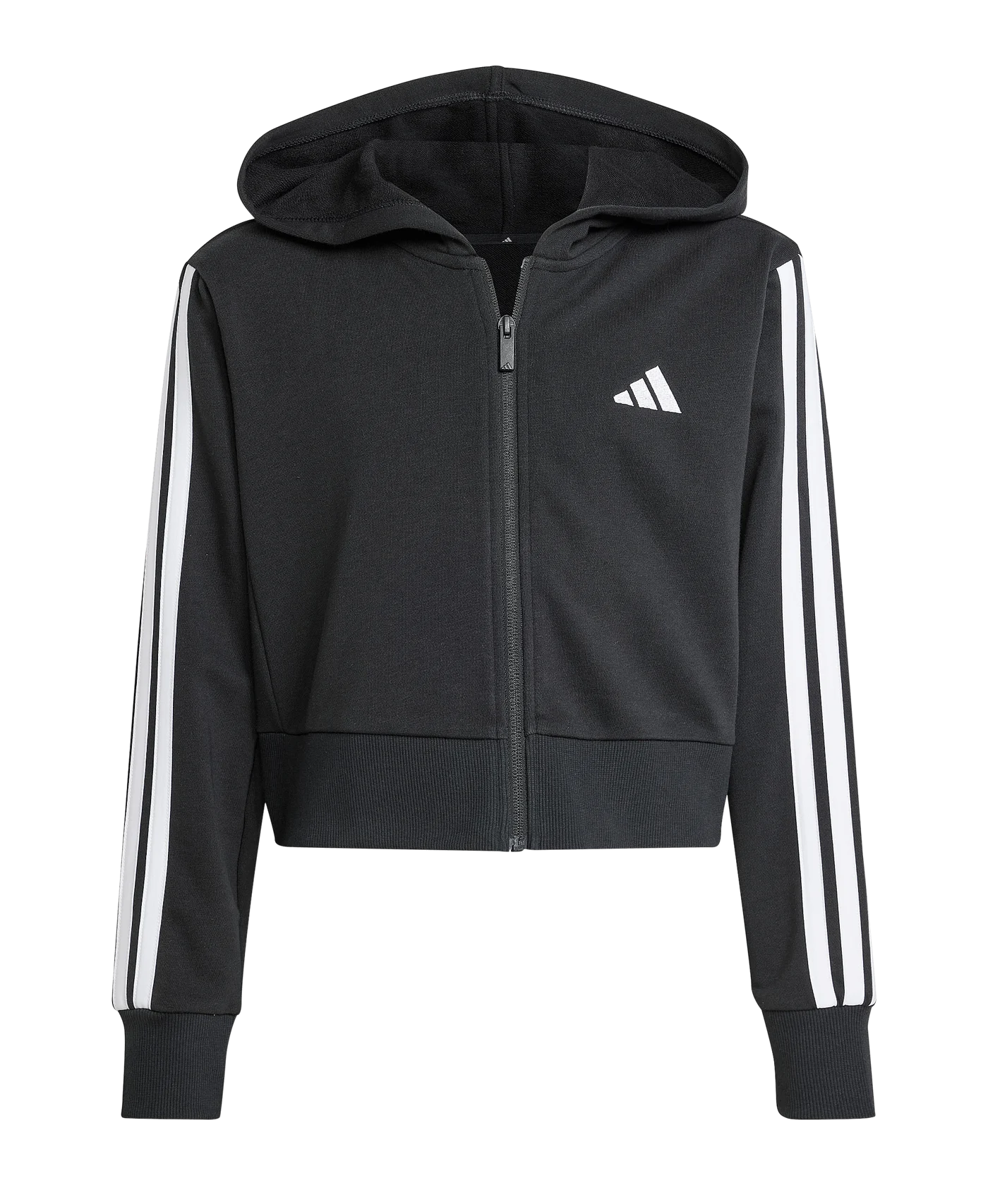 adidas Essentials Full-Zip Hoody Kids Schwarz