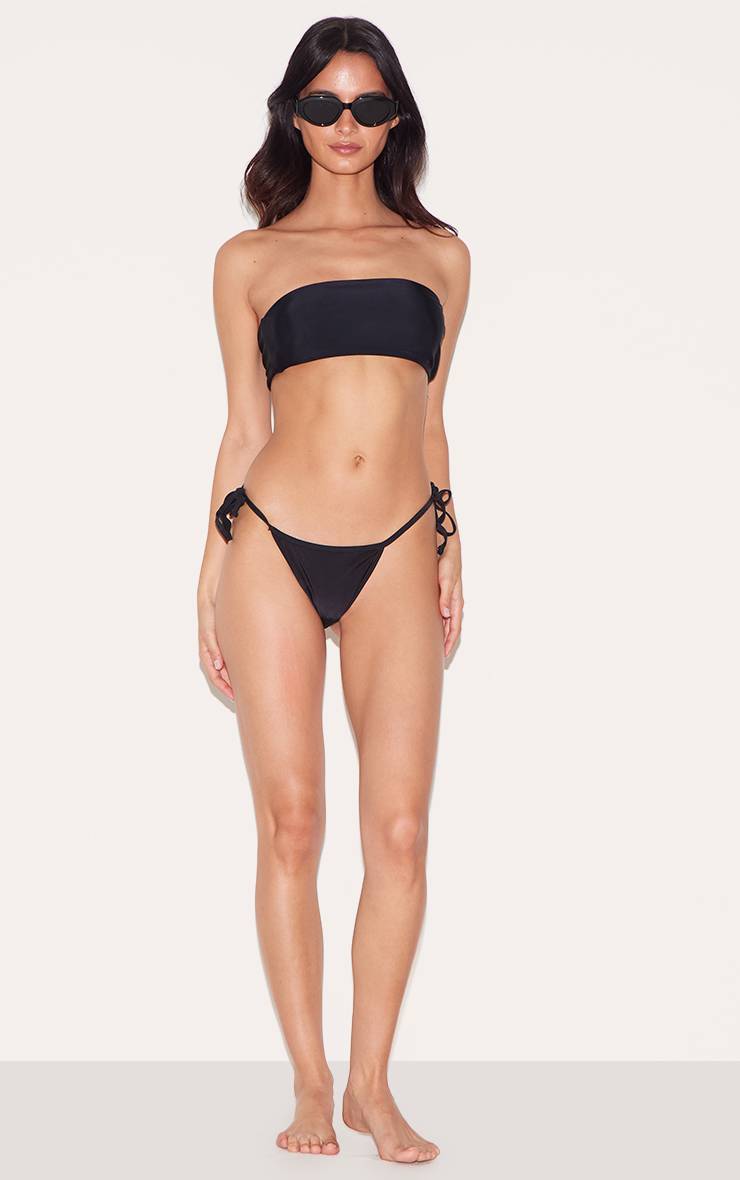 Noir Bas De Bikini À Nouer Sur Les Côtés Mix And Match