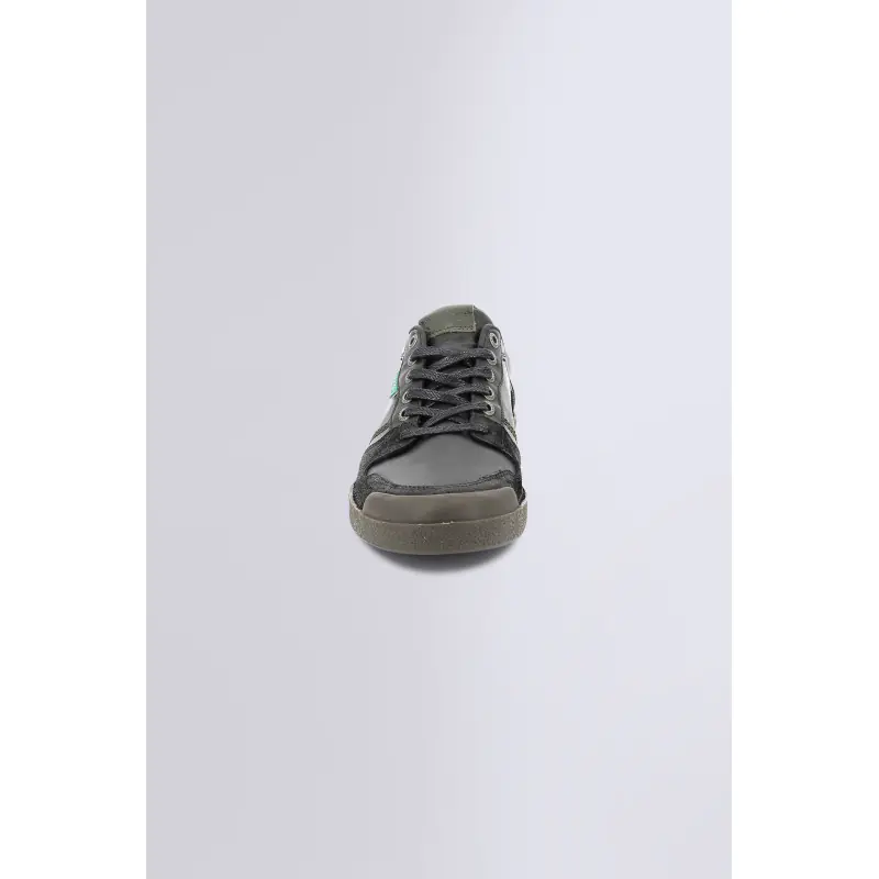 KICK TRIGOLO NOIR KAKI BASKETS BASSES Cuir Homme