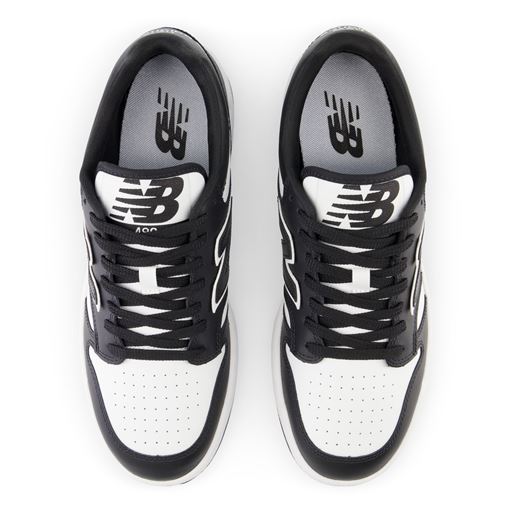 New Balance BB480 Sneakers, Black/White, 45